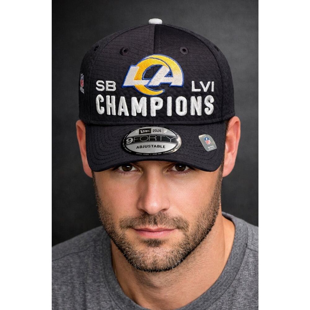 Los Angeles Rams Super Bowl LVI Champions Hat – New Era 9FORTY Adjustable (NWOT)